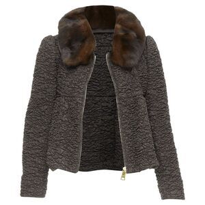 Prada 2010 Mink Fur Collar Jacket